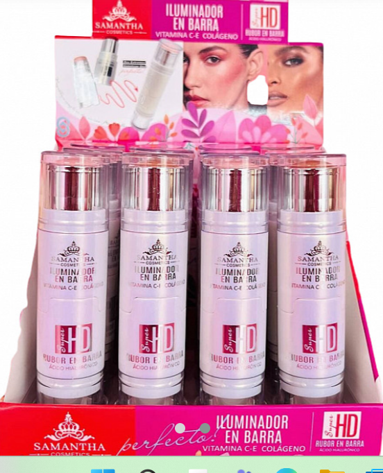 DUO DE ILUMINADOR Y RUBOR DE LA MARCA SAMANTHA COSMETICS