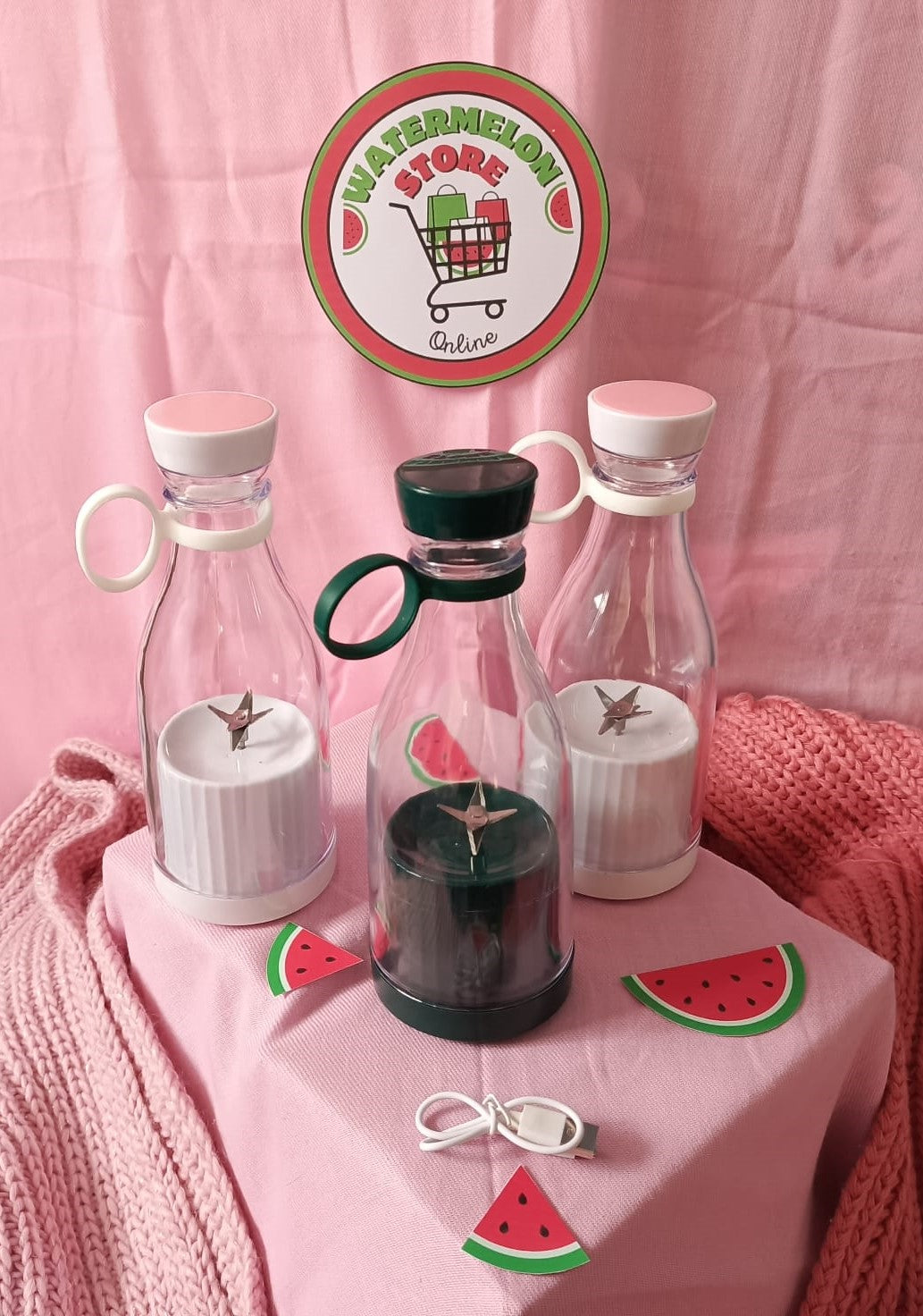 Licuadora Portátil Inalámbrico Recargable Tipo Botella